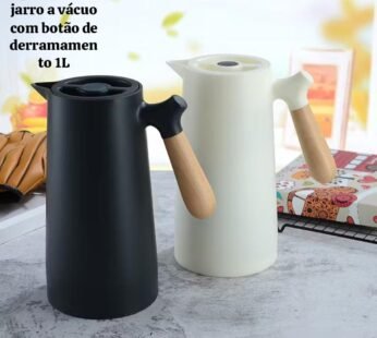 Jarro a vácuo com botão de derramamento 1L