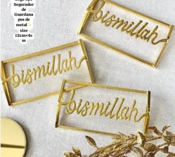 Jogo 6pc Segurador de Guardanapos de metal✨size 12cm×4cm🍃